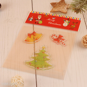 New Arrival Thick Gel Christmas Window Clings for Decoration