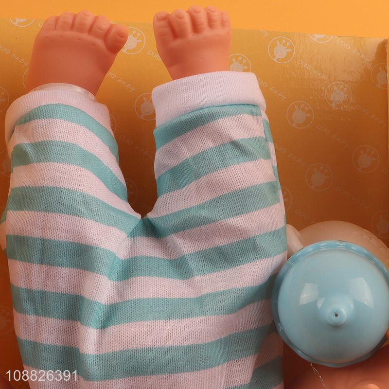 Wholesale 12-inch realistic newborn baby doll with Crying and babbling voice