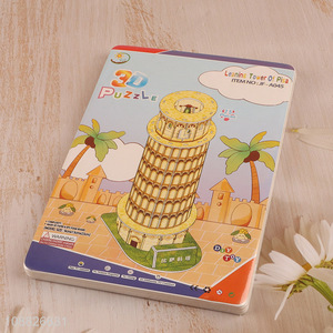 Wholesale 25 Pieces 3D Puzzle Leaning Tower of Pisa Puzzle for Kids