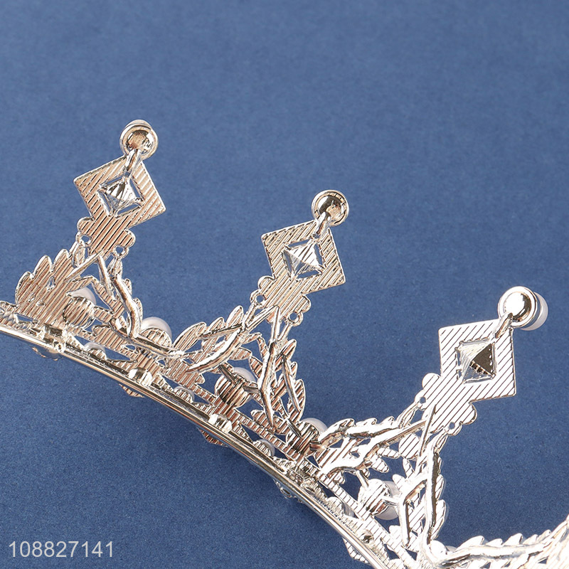 Hot selling girls princess crystal tiaras for hair accessories