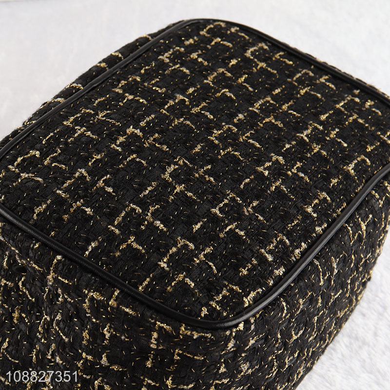 Top selling portable polyester makeup bag cosmetic bag