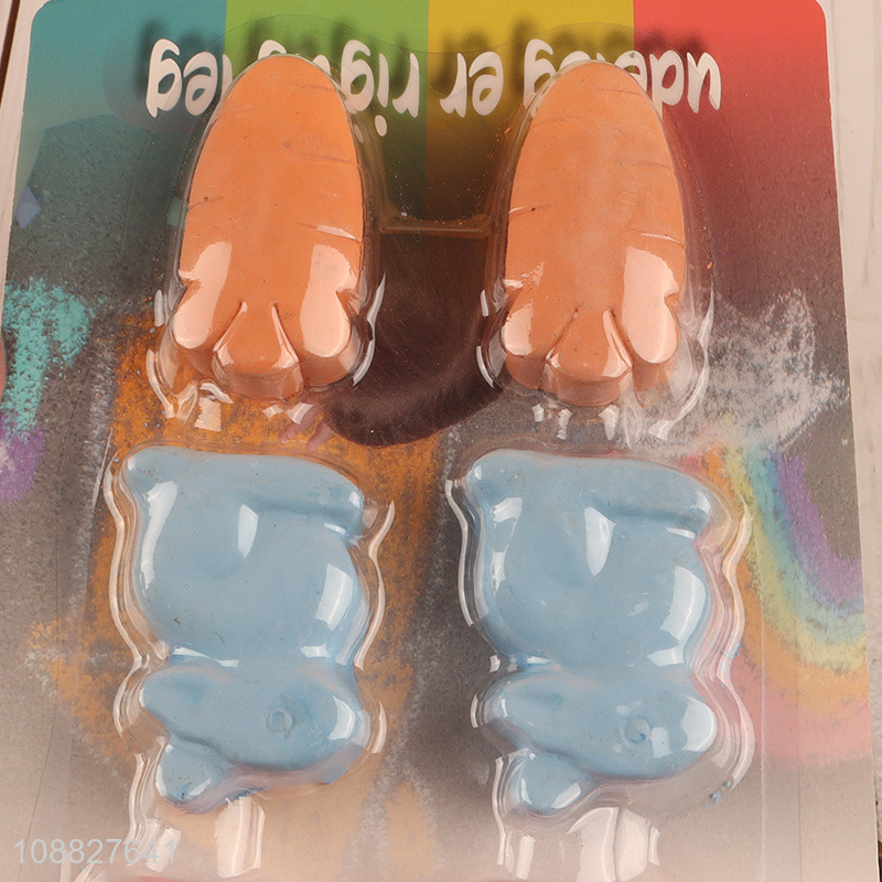 Good quality cute rabbit & carrort shaped chalk set for kids