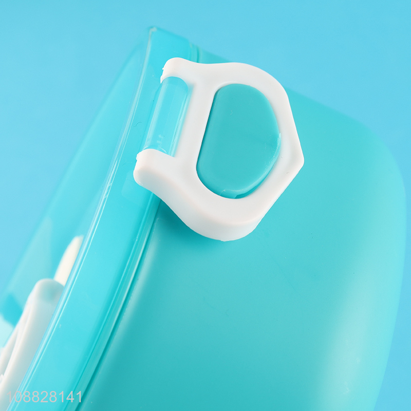 China supplier plastic children lunch box with fork and spoon