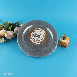Factory wholesale 10pcs disposable plastic tableware plate