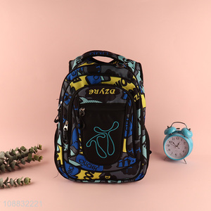 New arrival polyester large capacity school bag school backpack