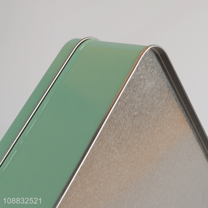 Hot selling square metal tin cans Christmas cookie cans with lid