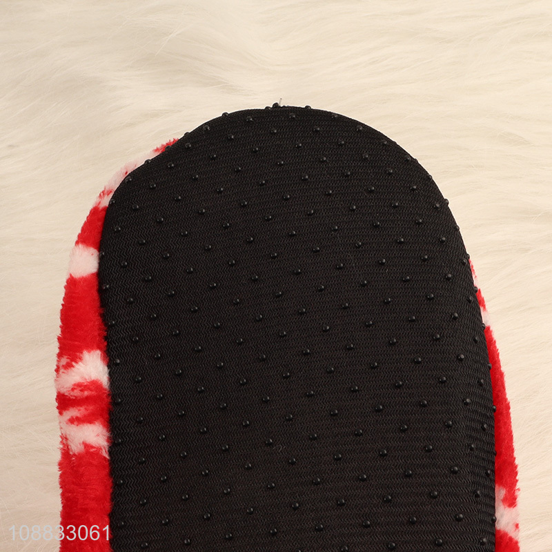 Good quality fluffy winter Christmas house slippers for women
