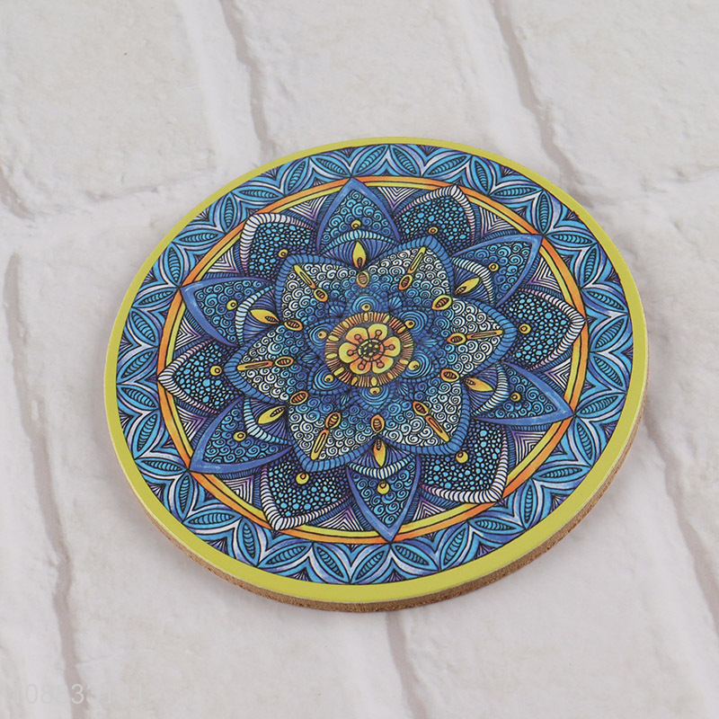 High quality round 4pcs cup mat for home office