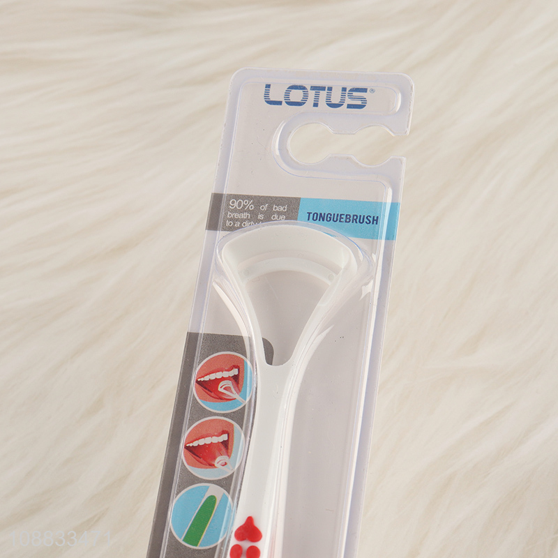 Low price plastic adult scraper tongue cleaner