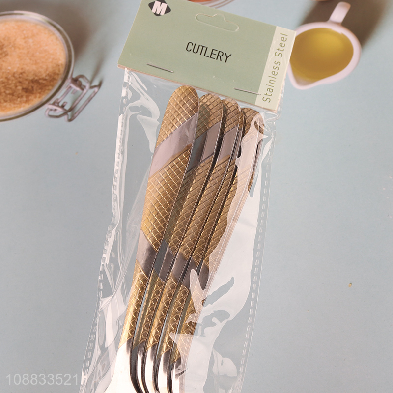 Online wholesale stainless steel 6pcs cutlery fork set