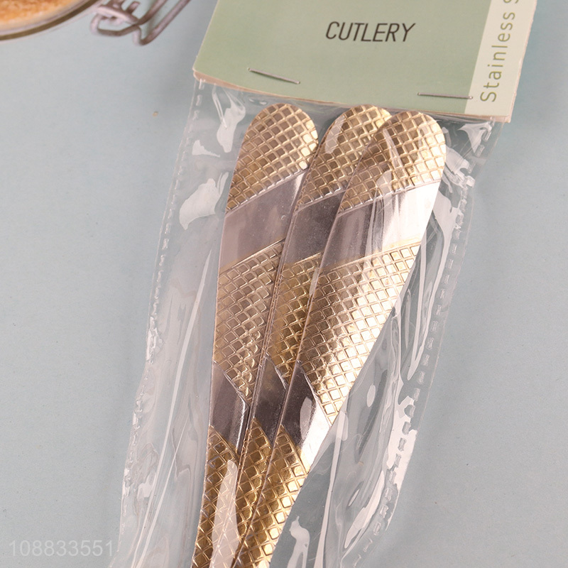 Popular products 6pcs stainless steel cutlery spoon set for sale