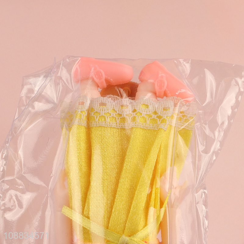 Popular product 6-inch solid full body girl doll with shoulder bag