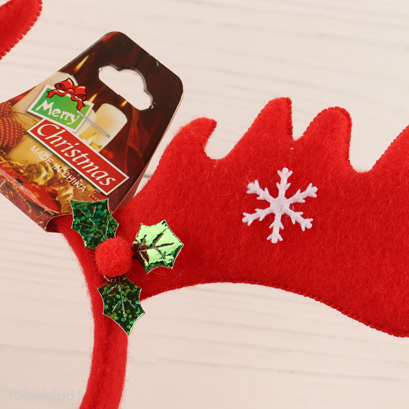 Hot selling christmas hair hoop christmas party supplies wholesale