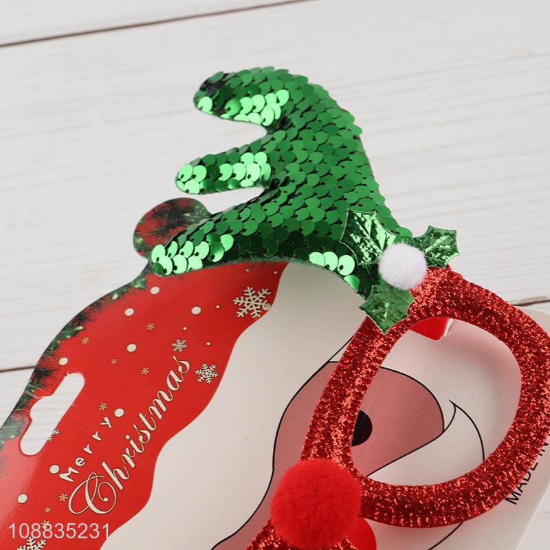 Factory price multicolor christmas party decorative glasses for sale