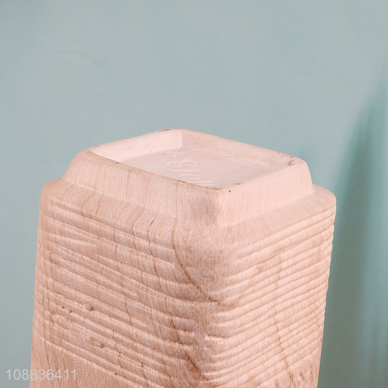 New arrival wood grain ceramic soap dispenser for bathroom kitchen