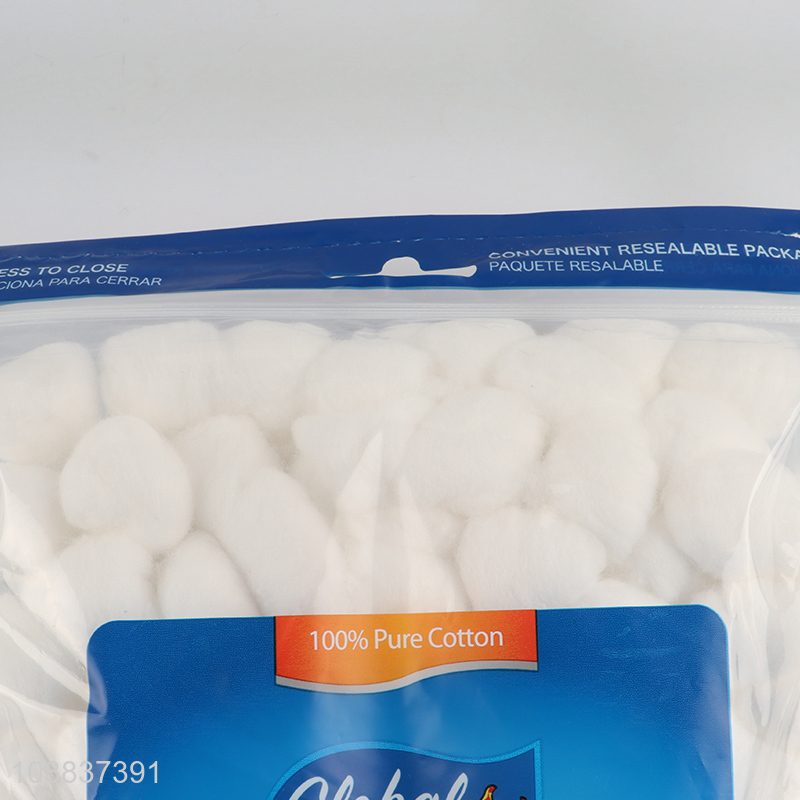 Hot sale 300-count 100% pure cotton balls for makeup remover