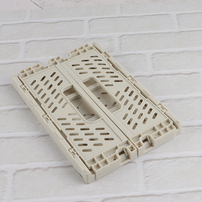 High quality folding plastic crates collapsible storage basket
