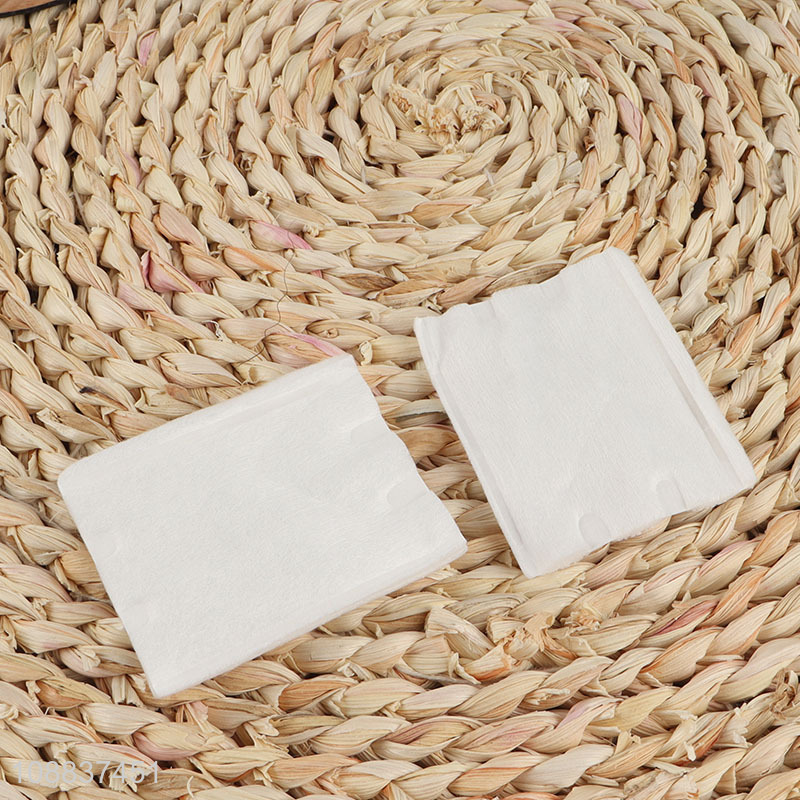 Good quality 40 count cotton pads makeup remover pads for face