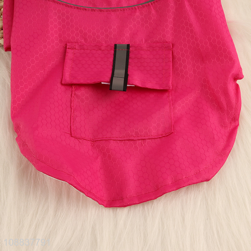 High quality waterproof reflective dog raincoat with hood