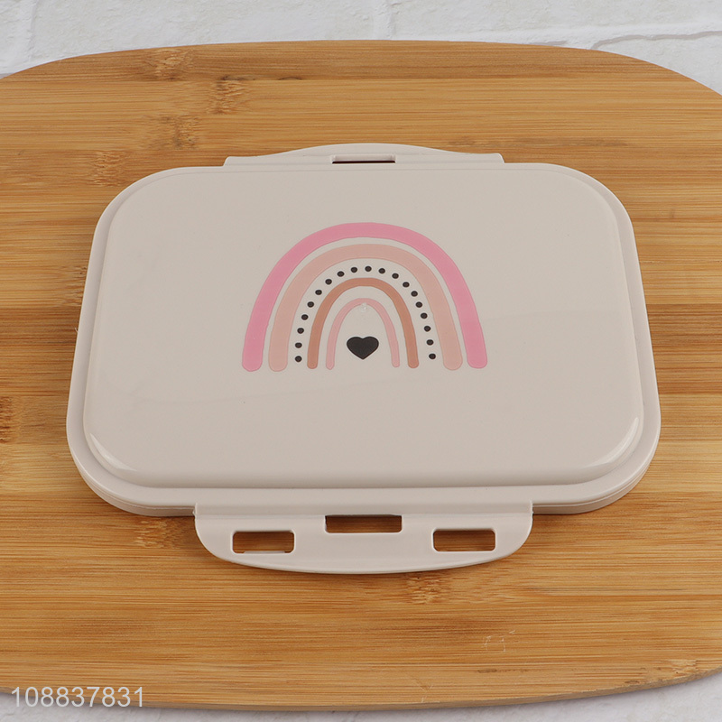 Hot selling 3-compartment plastic bento lunch box meal prep container