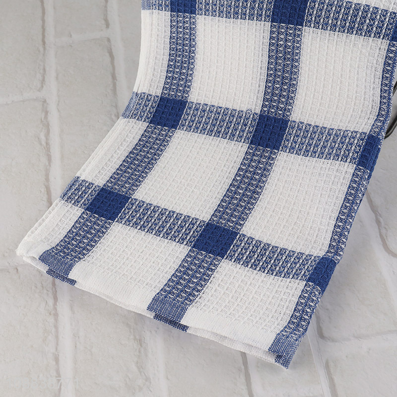New arrival plaid pattern kitchen towel cleaning cloth
