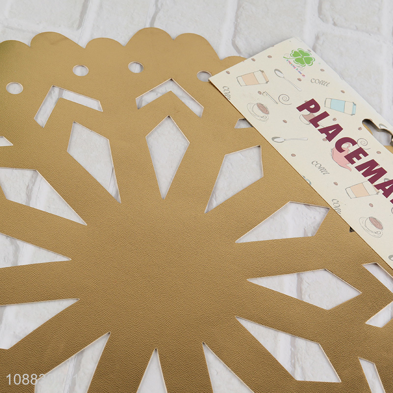 Good price non-slip hollow place mat dinner mat for sale