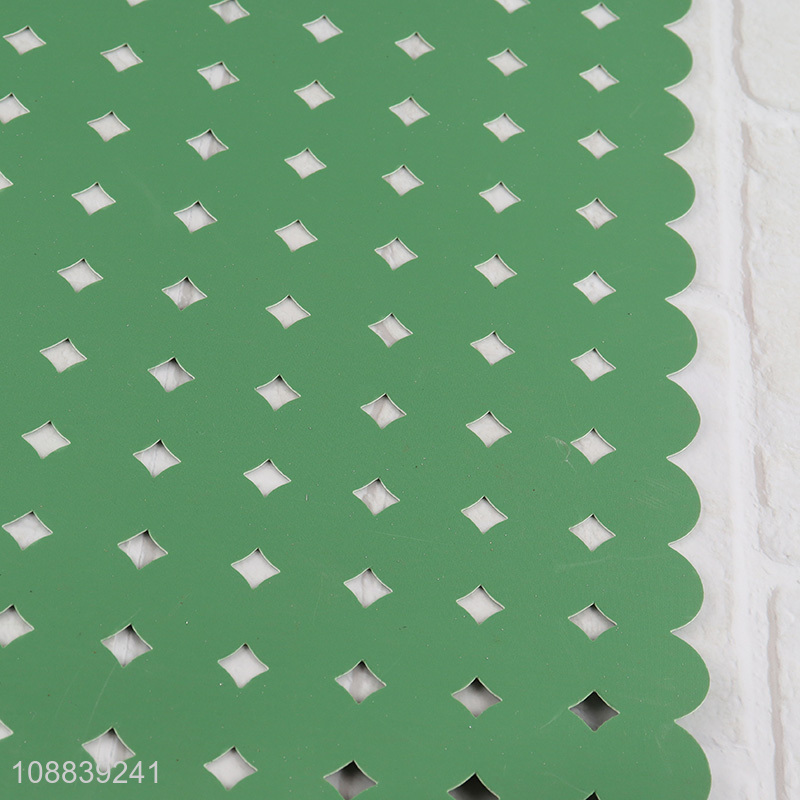Best quality green rectangle non-slip place mat dinner mat