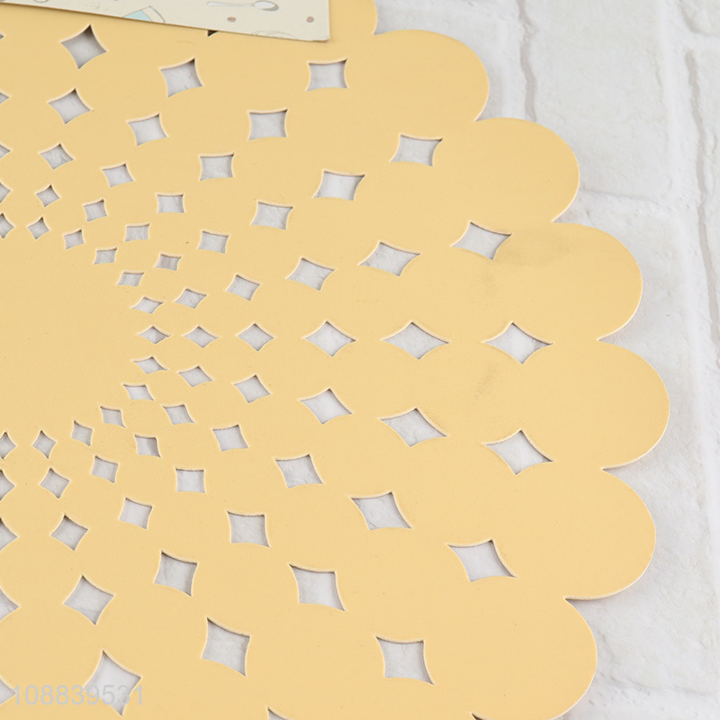 Latest products hollow decorative place mat for home restaurant