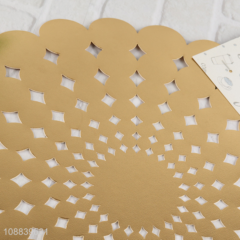Latest products hollow decorative place mat for home restaurant
