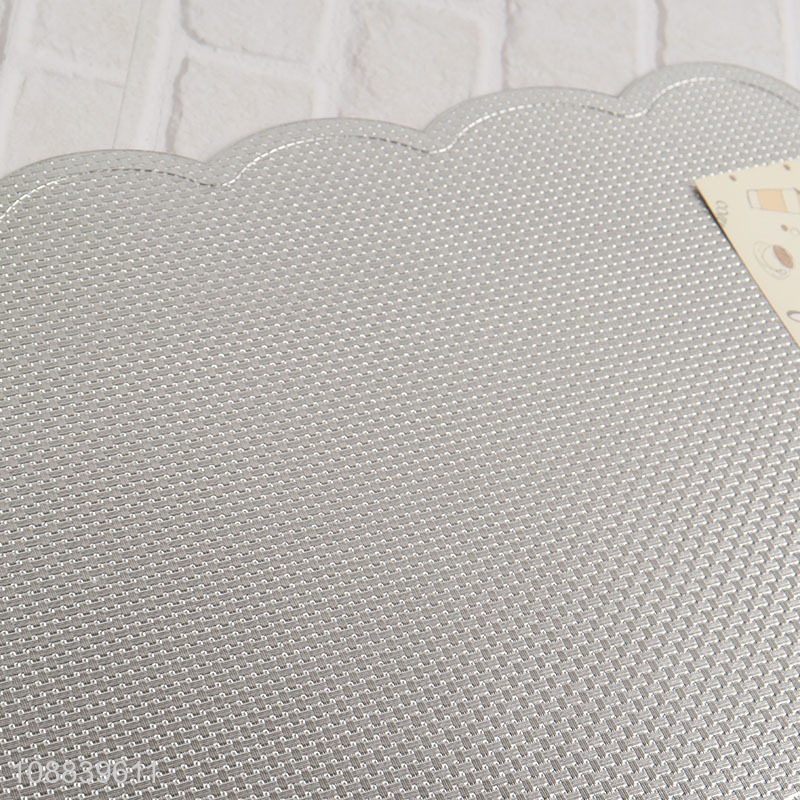 Hot sale silver non-slip place mat dinner mat for home restaurant
