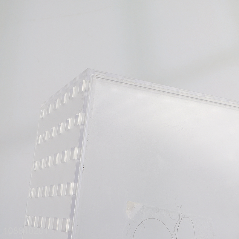 Factory wholesale transparent hollow home office storage box storage bin
