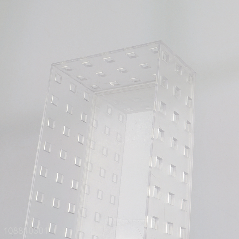 Top selling transparent hollow home office desktop storage box