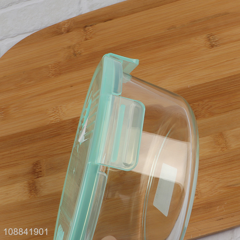 Factory direct sale round glass food container preservation box