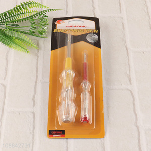 Good quality 2-pack electrical test pencils voltage testers