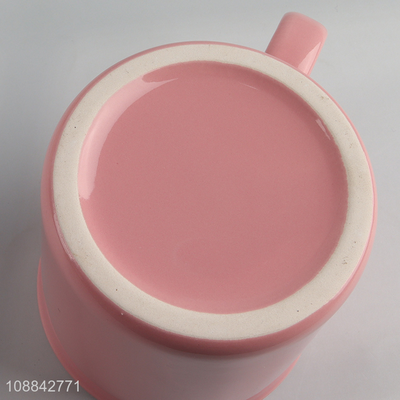 China factory ceramic unbreakable water cup drinking cup with handle