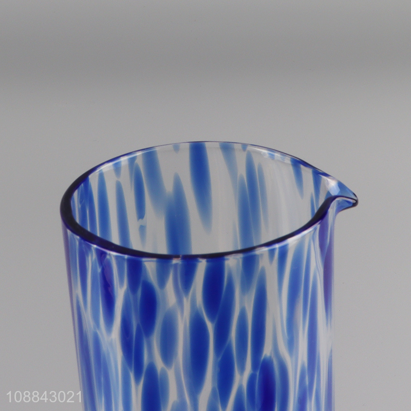 Factory supply blue glass home bar wine decanter for sale