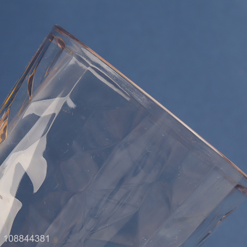 Factory Supply Clear Acrylic Plastic Reusable Drinking Glasses