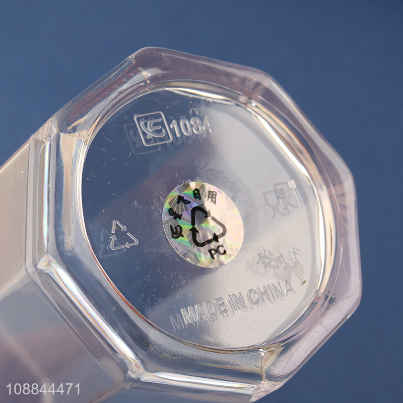 New Product Clear Acrylic Plastic Reusable Drinking Glasses