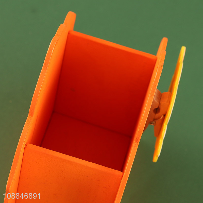 China supplier multicolor wooden students kids stationery pen holder