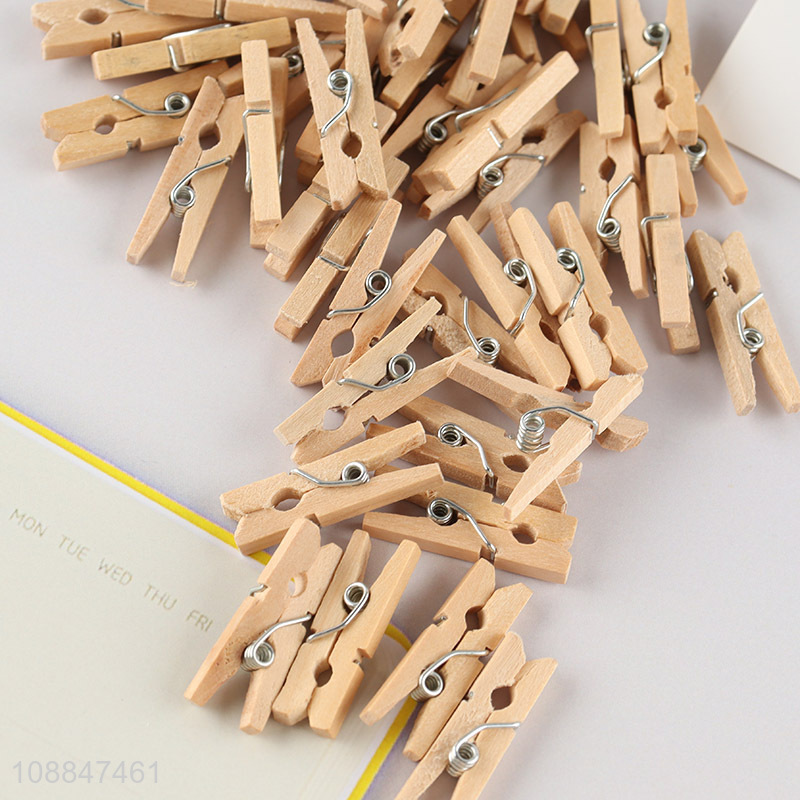 Wholesale durable wooden clips office clips laundry clothes pegs