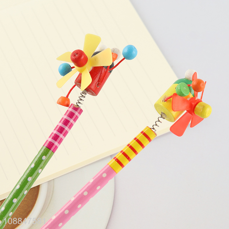 Good Quality Kawaii Cartoon Pencil with Cute Toppers