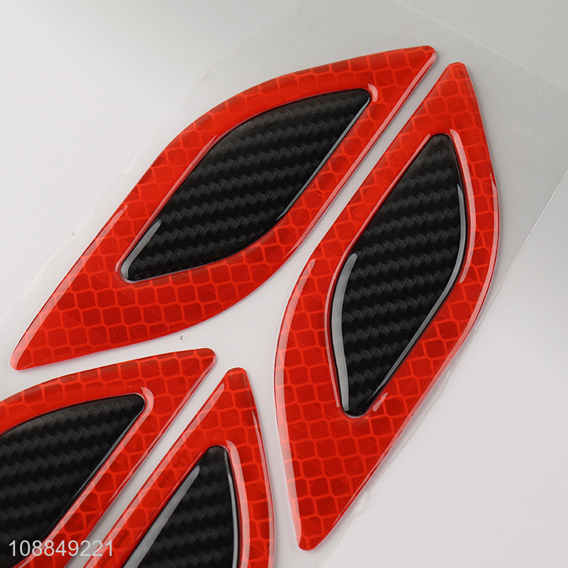 Hot Selling 6PCS Car Bumper Reflective Stickers Anti-Collision Strips
