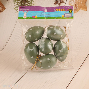 Factory supply 6pcs festival decoration hanging Easter egg for sale