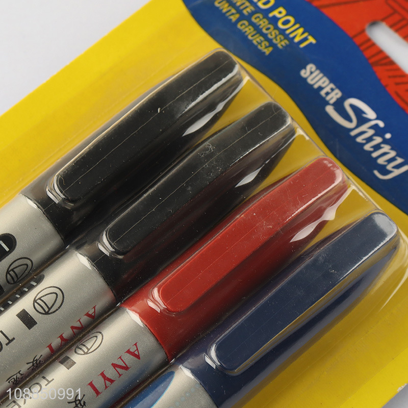 Wholesale 4pcs wateproof permanent markers for ceramic metal