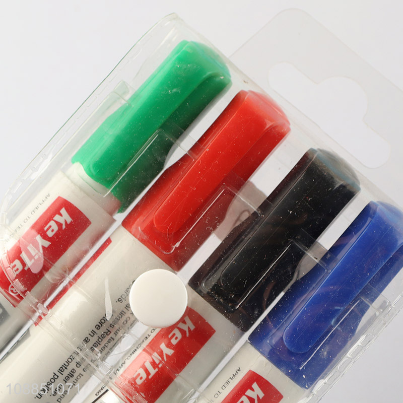 China imports 4pcs dry erase fine tip whiteboard markers set