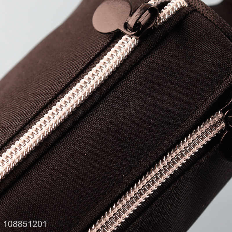 Wholesale large capacity zippered pencil bag stationery pen bag