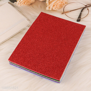 Wholesale 10 sheets glitter color paper cardstock for DIY craft