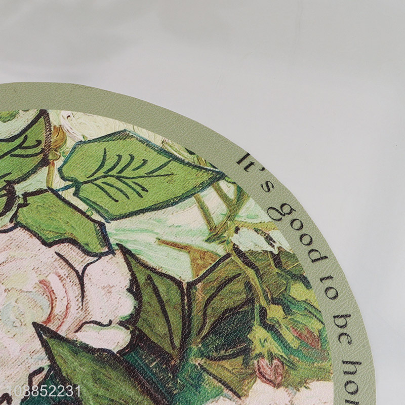 Latest products home restaurant tabletop decoration pvc place mat