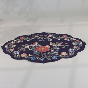 New arrival flower pattern non-slip dinner mat place mat