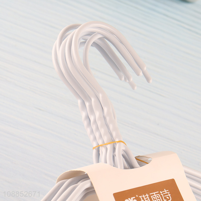 Online wholesale 10pcs multipurpose heavy duty metal clothes hangers